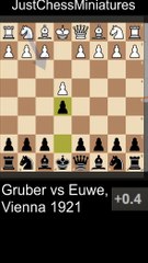 Max Euwe beats the Scotch with a discovered attack