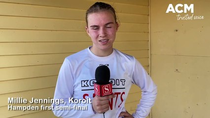 Hampden 1st semi-final: Koroit netballer Millie Jennings