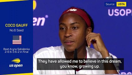 Gauff hails influence of Williams sisters in US Open triumph