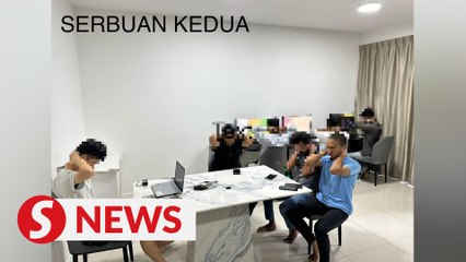 Download Video: 12 detained during gambling call centre raid in KL