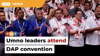 Umno leaders attend DAP convention in historic first