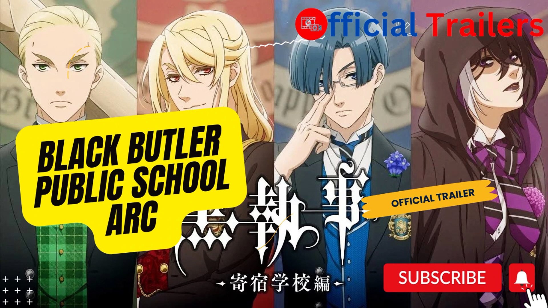 Tumblr dedicated to Kuroshitsuji (Black Butler) — Black Butler: Public  School Arc (2024) • Trailer