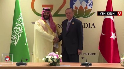 Cumhurbaşkanı Erdoğan, Prens Muhammed bin Selman ile görüştü