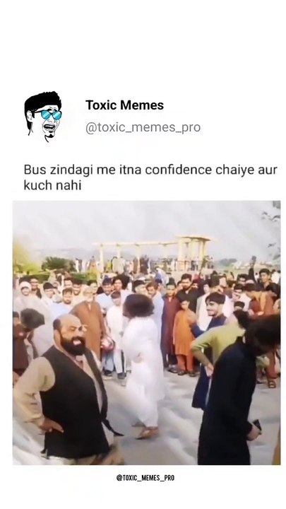 Funny bald Man dancing