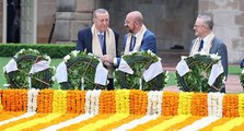 Erdoğan, Mahatma Gandhi’nin anıt mezarını ziyaret etti