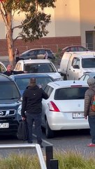 Descargar video: Car Engulfed in Flames at Cardinia Road Station Carpark