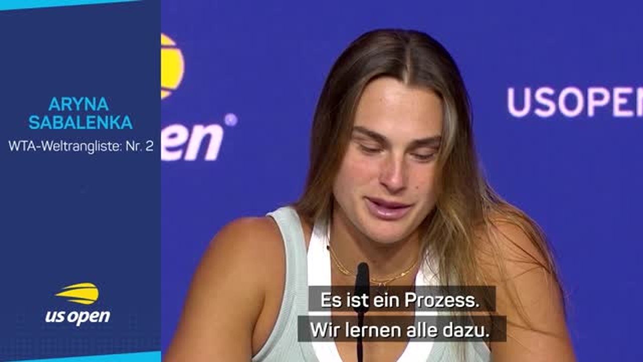 Sabalenka nach Finalniederlage: 'Bin stolz auf mich'