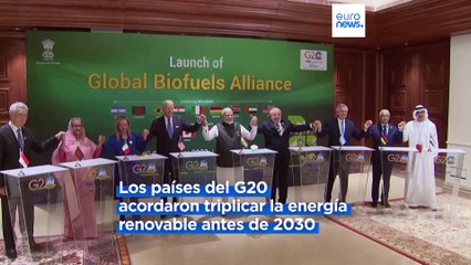 Los líderes del G20 acuerdan triplicar la energía renovable antes de 2030