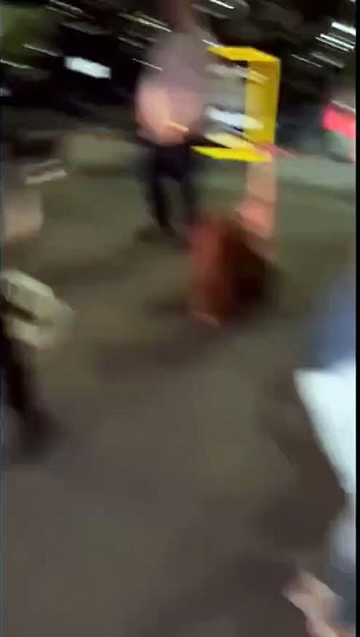 Cop body slams female and she drops loot 