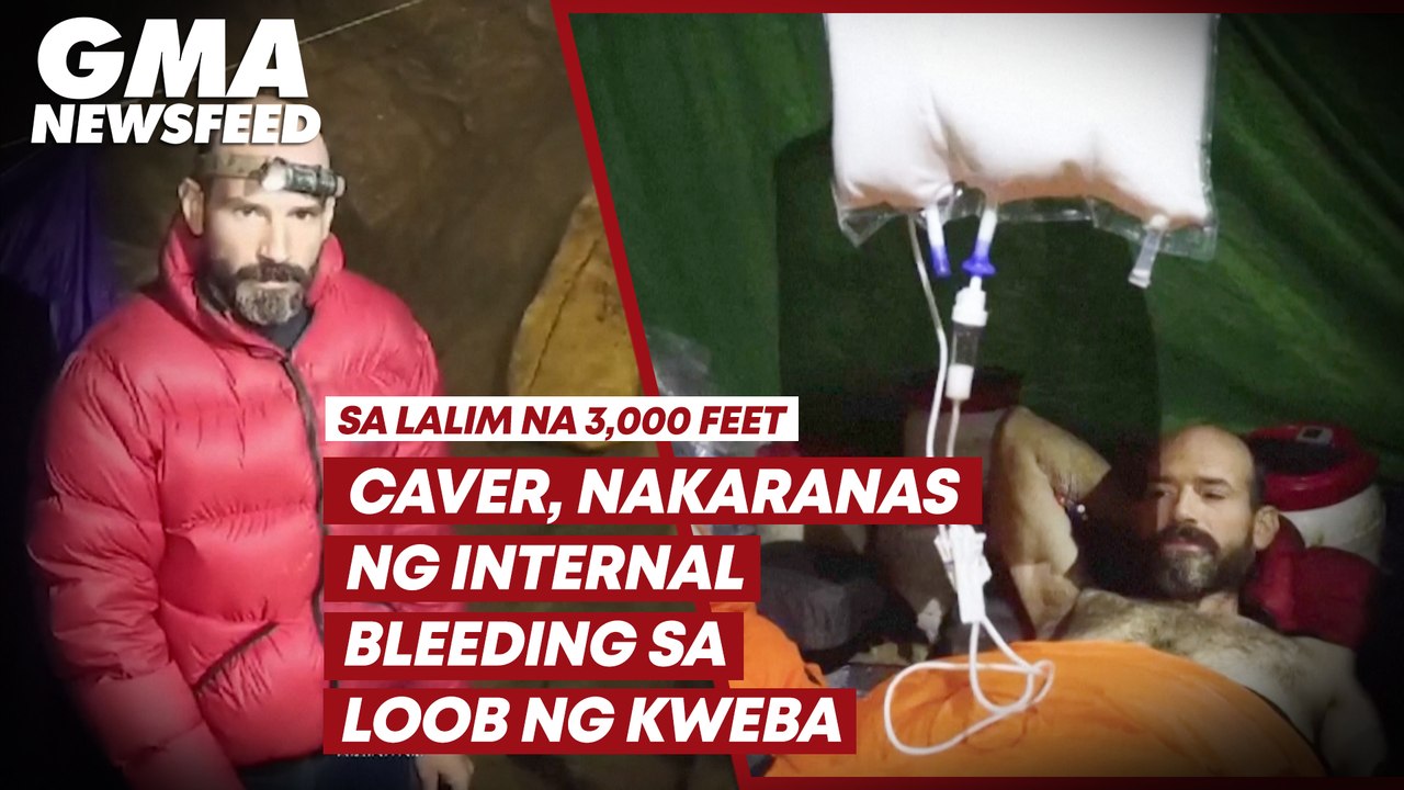 Sa lalim na 3,000 feet, caver nakaranas ng internal bleeding | GMA News Feed