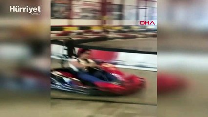 Go-kart pistinde facia! Kız çocuğu ölümden döndü