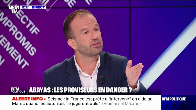 Pour Manuel Bompard (LFI), l'interdiction de l'abaya est une décision absurde et dangereuse
