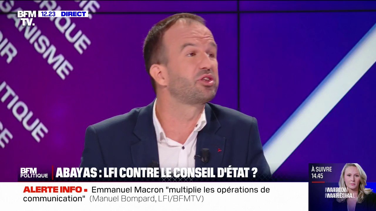 Manuel Bompard affirme que "l'interdiction de l'abaya est un danger de stigmatisation"