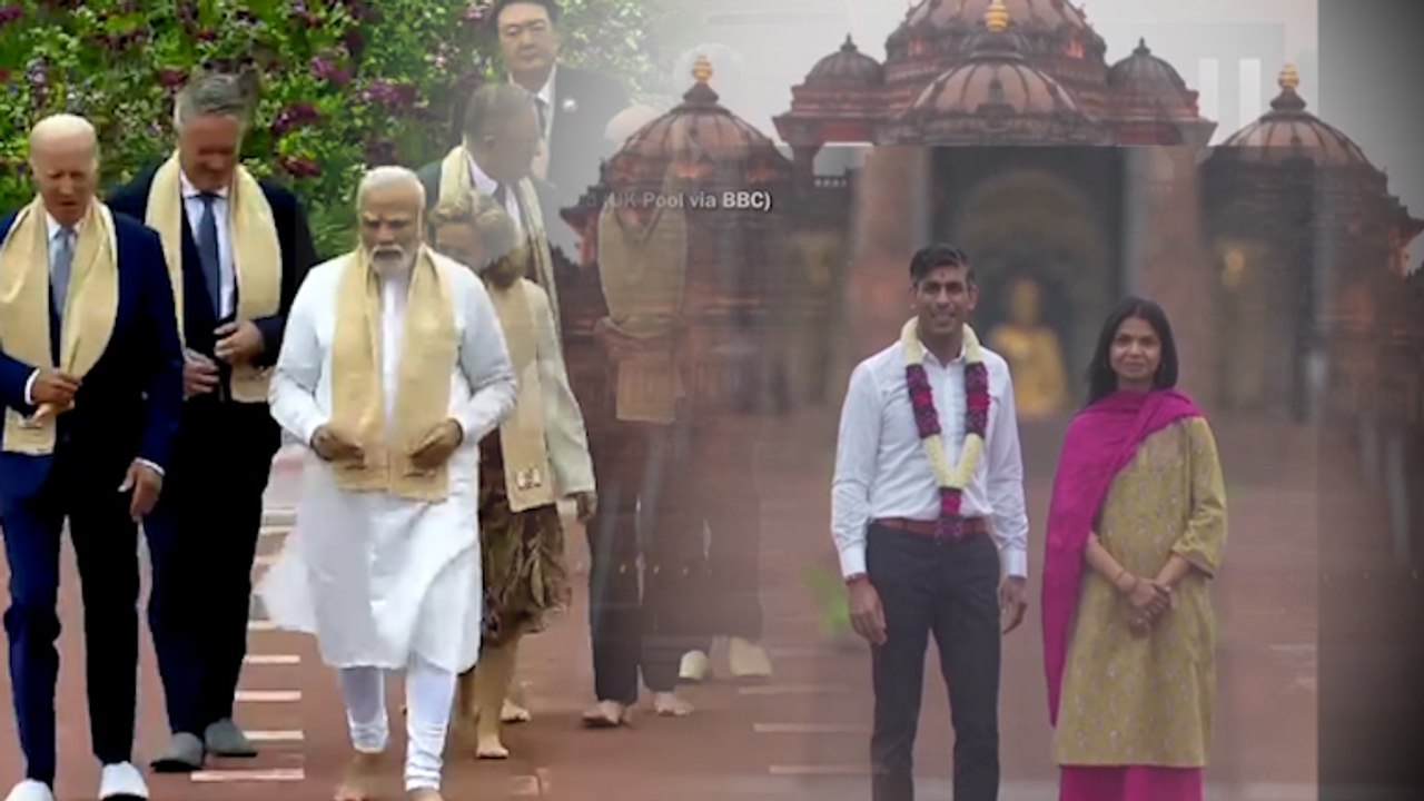 গান্ধী স্মৃতিসৌধে শুরু জি২০-র দ্বিতীয় দিন, খালি পায়ে ঋষি সুনক গেলেন মন্দিরে | Oneindia Bengali