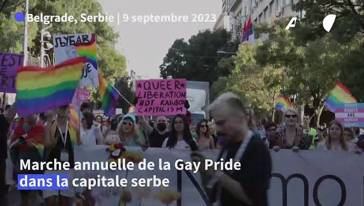 Serbie: des milliers de personnes participent à la marche des fiertés de Belgrade