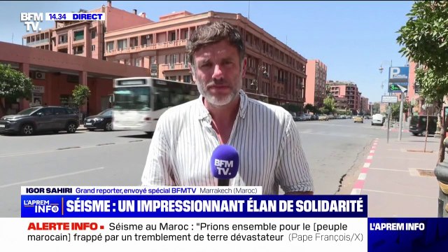 Don du sang, distribution de nourriture... L'élan de solidarité s'organise à Marrakech, après le séisme survenu au Maroc