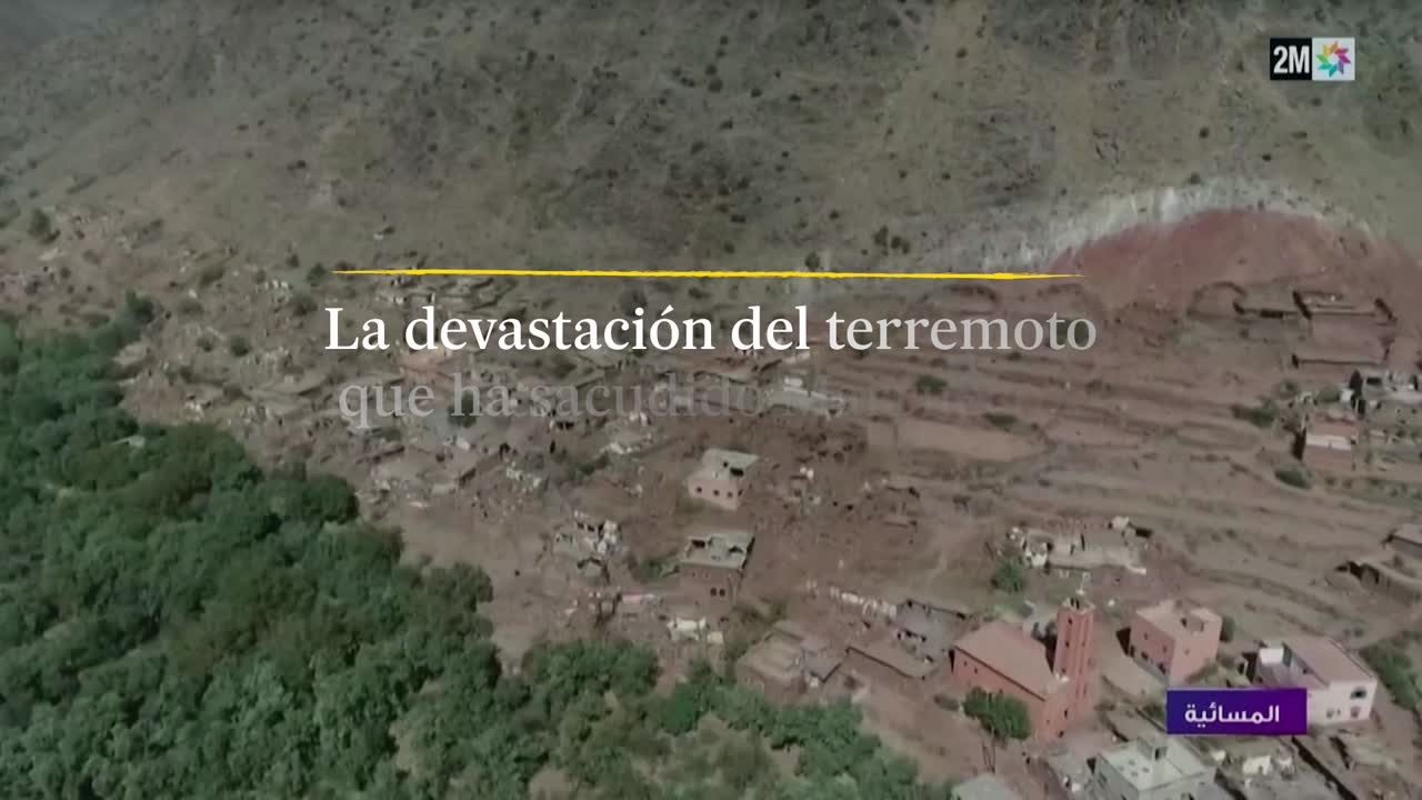 La devastación del terremoto que ha sacudido Marruecos, a vista de pájaro