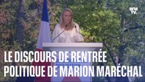 Le discours de rentrée politique de Marion Maréchal, tête de liste de 