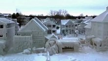 Exploring the Enchanting Frozen House in Lake Erie, Canada #extremeweather #caughtoncamera