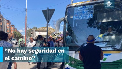 Choferes y pasajeros de México-Tizayuca piden a autoridades mayor seguridad en las carreteras