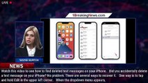 How to retrieve deleted text messages on an iPhone in a few steps - 1BREAKINGNEWS.COM
