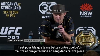 UFC 293 - Strickland : “Je me demandais parfois si je combattais un amateur”