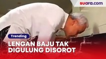 Ganjar Pranowo Jadi Model Adzan di TV, Lengan Baju Tak Digulung Saat Wudhu Jadi Sorotan