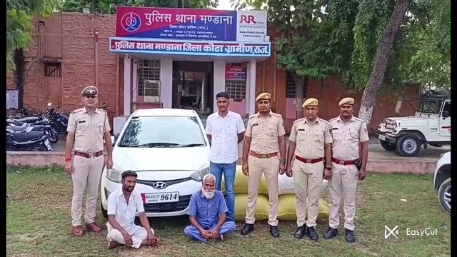पुलिस ने 76 किलो 200 ग्राम डोडा चूरा सहित वाहन किया जब्त