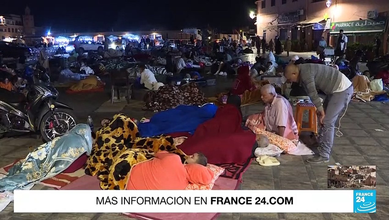 Marruecos: residentes de Marrakech pasan la noche a la intemperie tras el terremoto