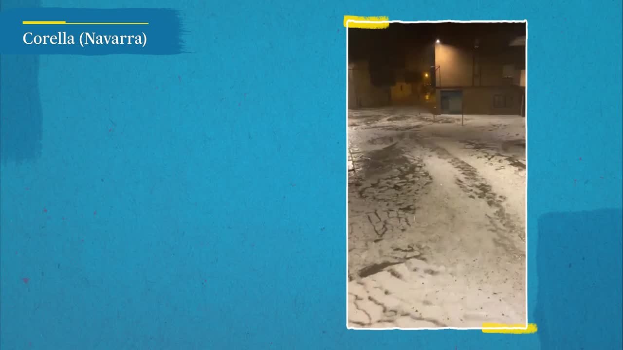 Intensas lluvias y granizo provocan numerosos incidentes en la Ribera navarra