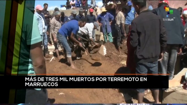 teleSUR Noticias 11:30 10-09: Más de tres mil muertos por terremoto en Marruecos