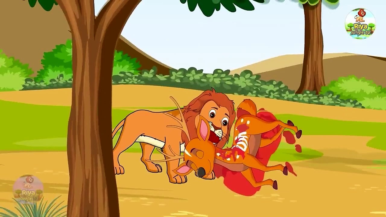सियार और बूढ़ा शेर _  Jackal and old lion _ Hindi Kahaniya _  Moral Stories _ Animated Stories