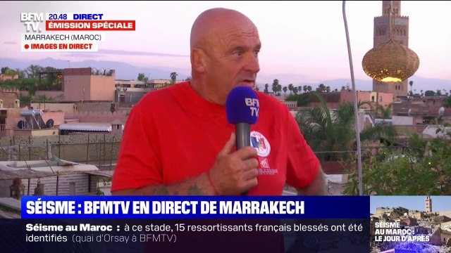 Là où nous sommes, c'est la première fois qu'ils voyaient des secours : le récit de Patrick Villardy, secouriste français au Maroc