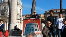 Scende in piazza la protesta  dei dipendenti di RomaUno Tv