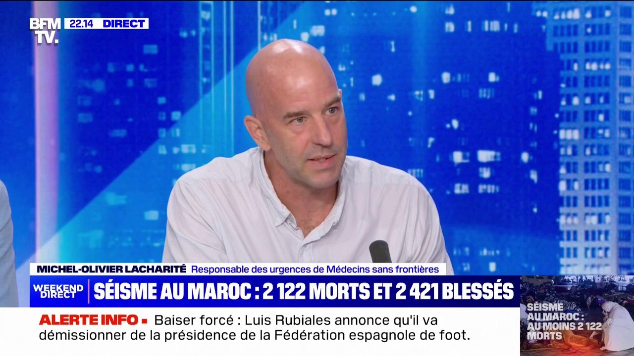 Séisme au Maroc: "Il y a un grand mouvement de solidarité" de la part des médecins, raconte Michel-Olivier Lacharité
