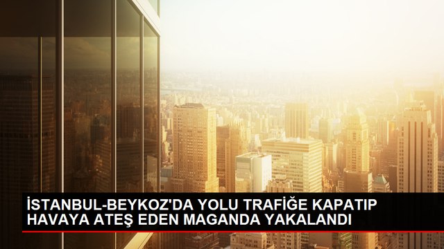 Beykoz'da düğün konvoyunda otomatik tüfekle ateş eden kişi gözaltına alındı