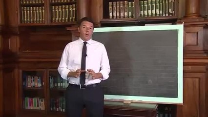 Scuola,  Renzi alla lavagna: «Sulla riforma basta boicottaggi»