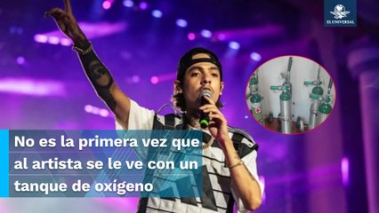 Con tanque de oxígeno, Natanael Cano se presenta en el Festival Arre