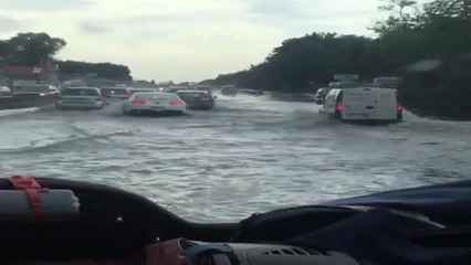 Nubifragio su Roma, Pontina allagata
