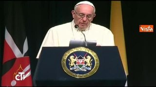 Papa Francesco in Swahili: «Che Dio benedica il Kenya»