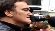 Quentin Tarantino alla manifestazione contro l’eccessivo uso della forza della polizia