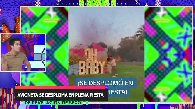 Avioneta se desploma en revelación de sexo