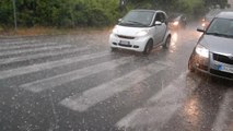 Maltempo sulla Capitale, grandine a Roma nord