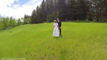 Il drone per il video di nozze si schianta contro un albero