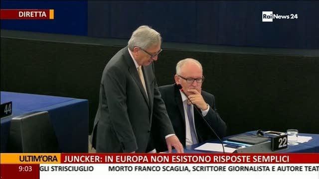 Grecia, Juncker: Inaccettabile l'accusa di essere terroristi