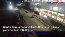 Kantor Kereta Cepat Jakarta-Bandung di Halim Kebakaran