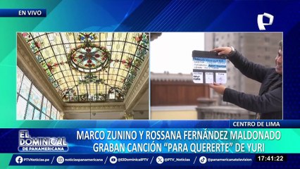 Marco Zunino y Rossana Fernández Maldonado graban video para canción “Para quererte”