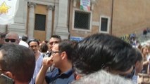 Appalti truccati per sala Giulio Cesare, protesta grillina davanti al Campidoglio