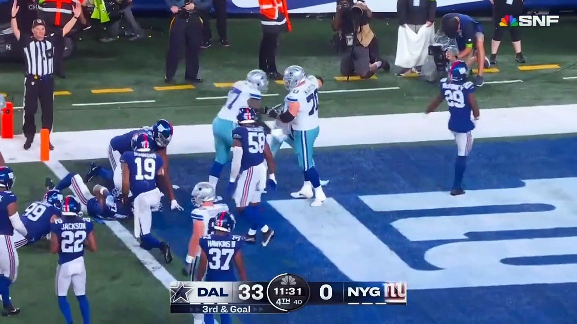 Sunday Night Football live updates: Cowboys vs. Giants highlights, biggest  - video Dailymotion