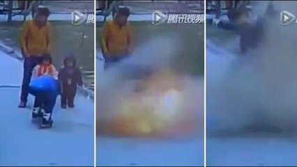 Cina: bambino lancia petardo dentro al tombino che esplode